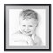 ArtToFrames 24x24" Matted Picture Frame with 20x20" Single Mat Photo Opening Framed in 1.25" Black and 2" Mat (FWM-3926-24x24)
